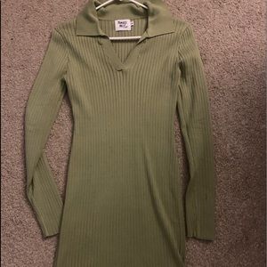 Princess polly green knitted dress